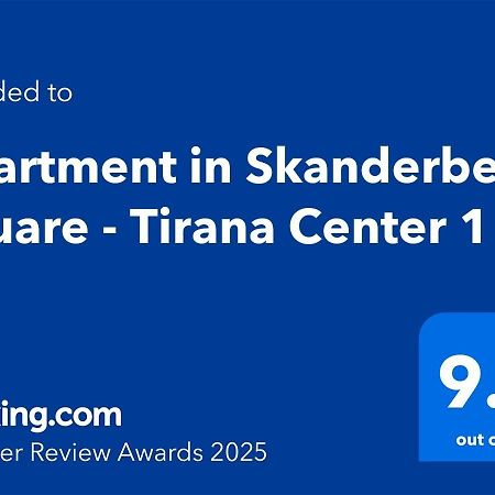 Apartment In Skanderbeg Square - Tirana Center 1 Zewnętrze zdjęcie